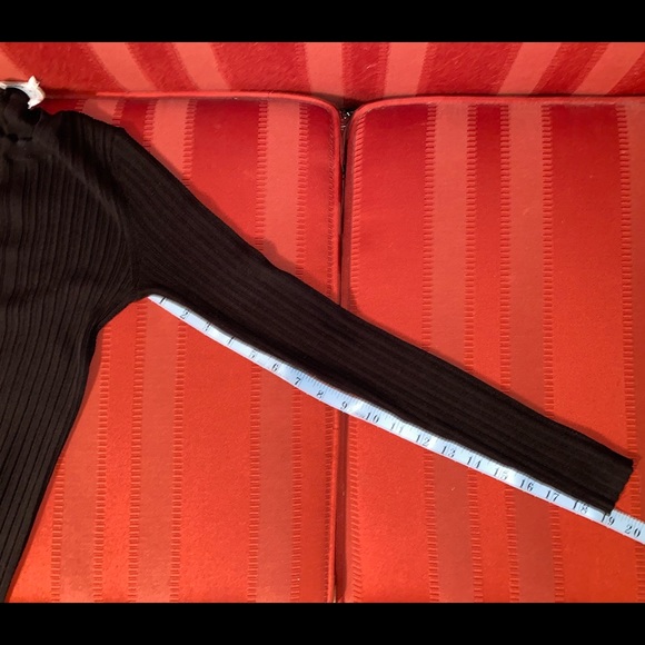 COPY - FRAME Ribbed Silk & Cotton Sweater NOIR , XS - Picture 9 of 9